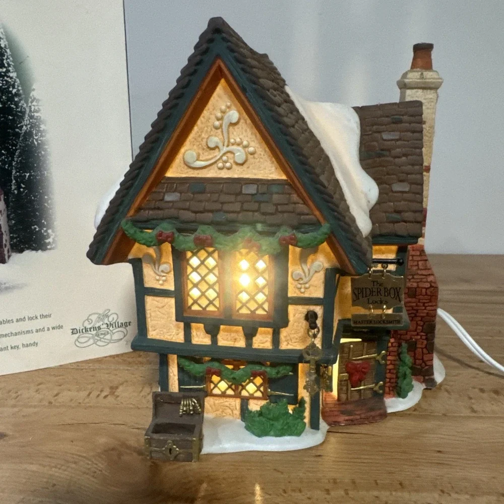 Department 56 Dickens' Village 'The Spider Box Locks' #58448 Retired Christmas